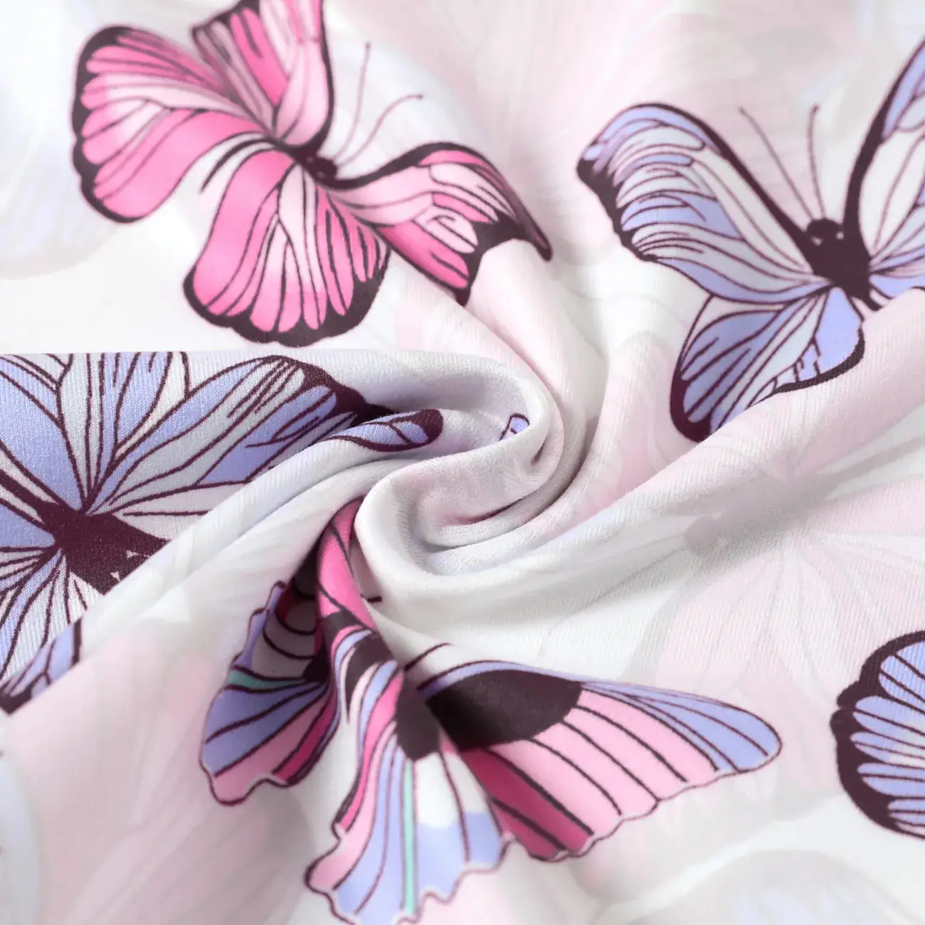 Toddler Girl Butterfly Embroidered/Print Short-sleeve Tee share icon