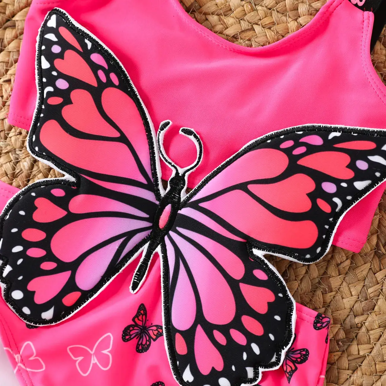 Toddler/Kid Girl Animal Pattern Butterfly 3D Hyper-Tactile Swimwear