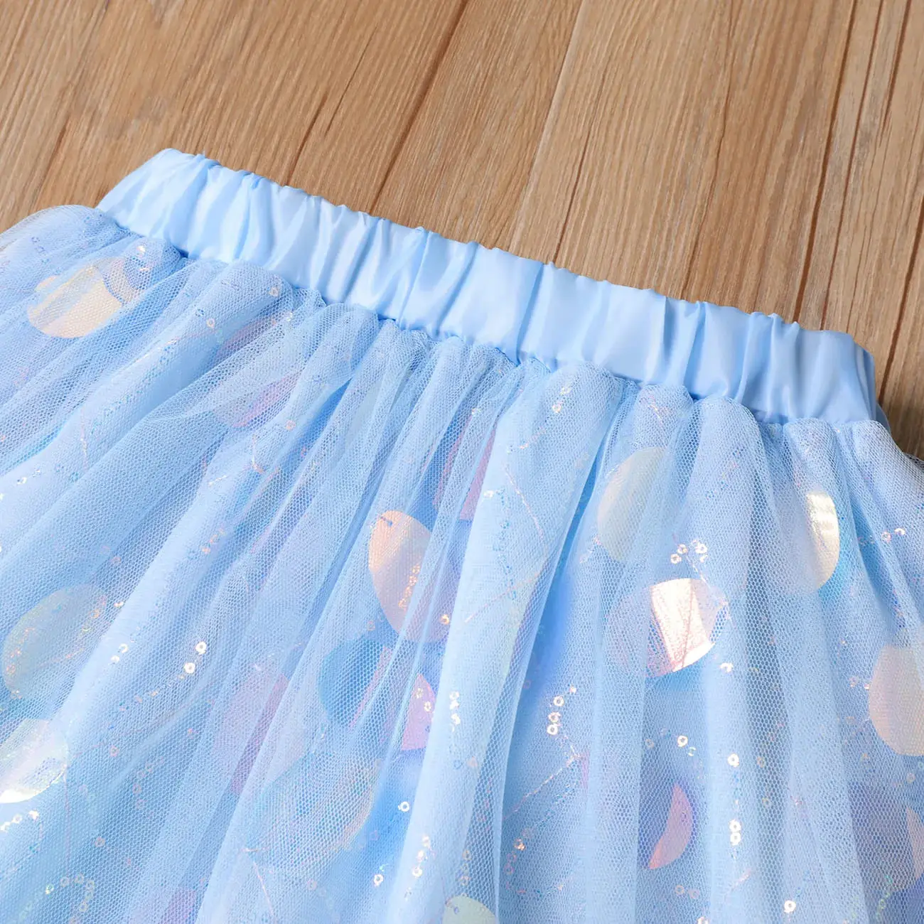 Sequin Decor Mesh Overlay Fairy Dress