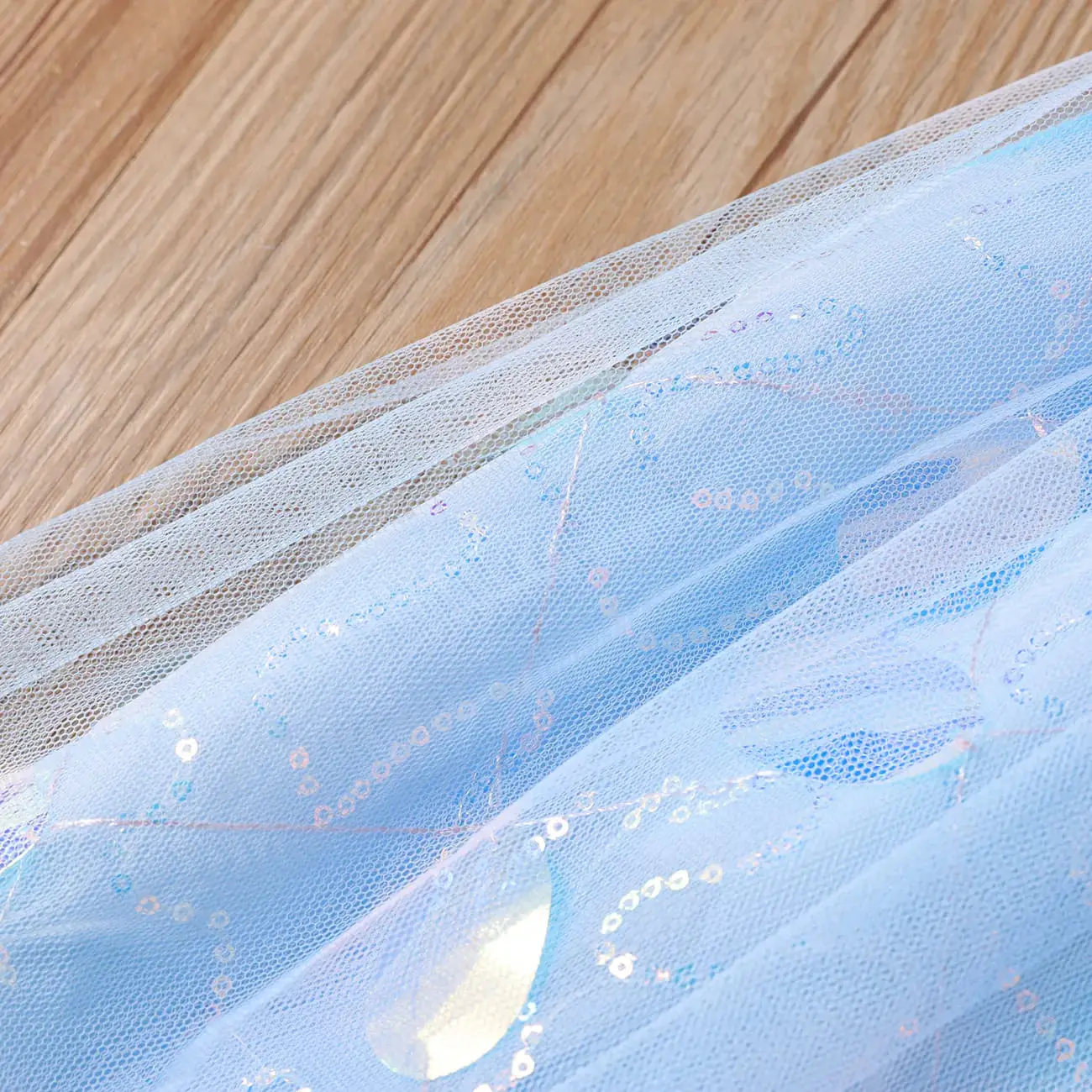 Sequin Decor Mesh Overlay Fairy Dress