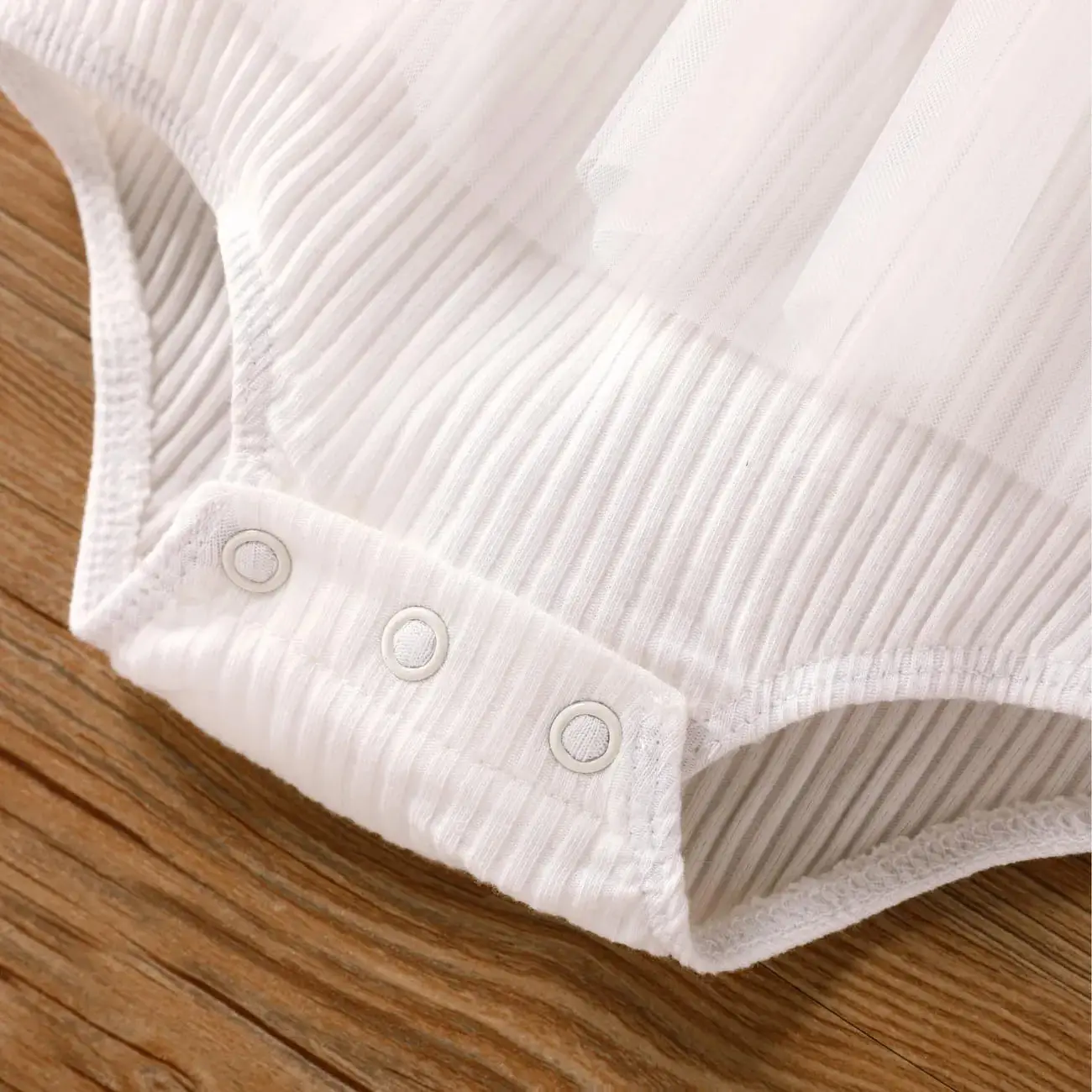 Romper Set, 2pcs Chinlon/Cotton Blend, Short Sleeve