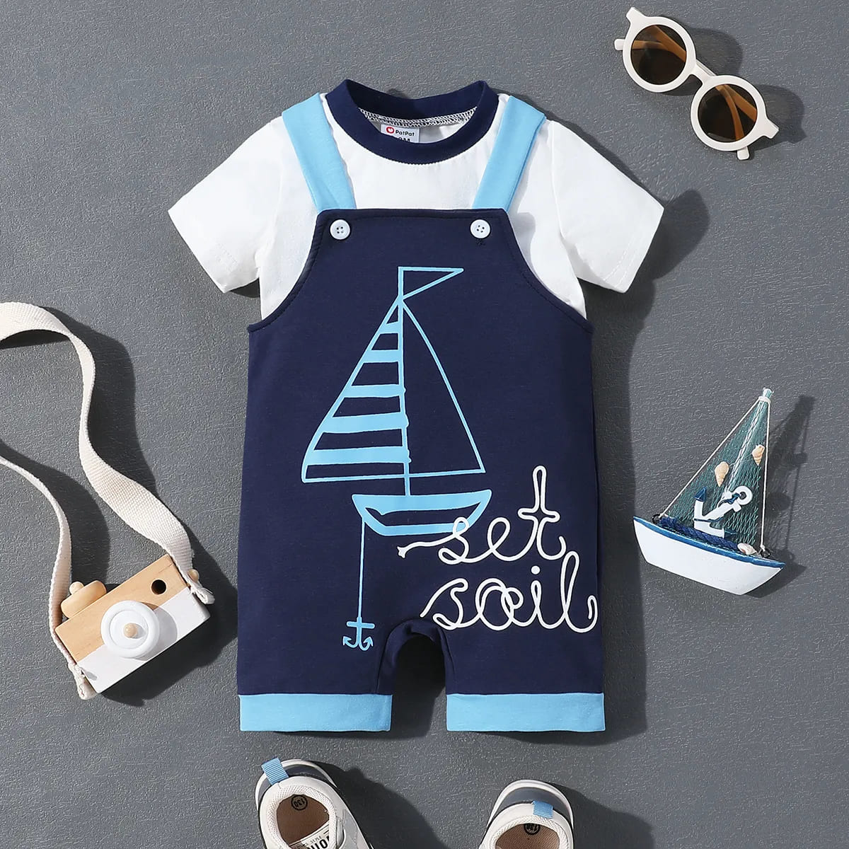 2pcs Baby Girl/Boy Animal Pattern 95%Cotton 