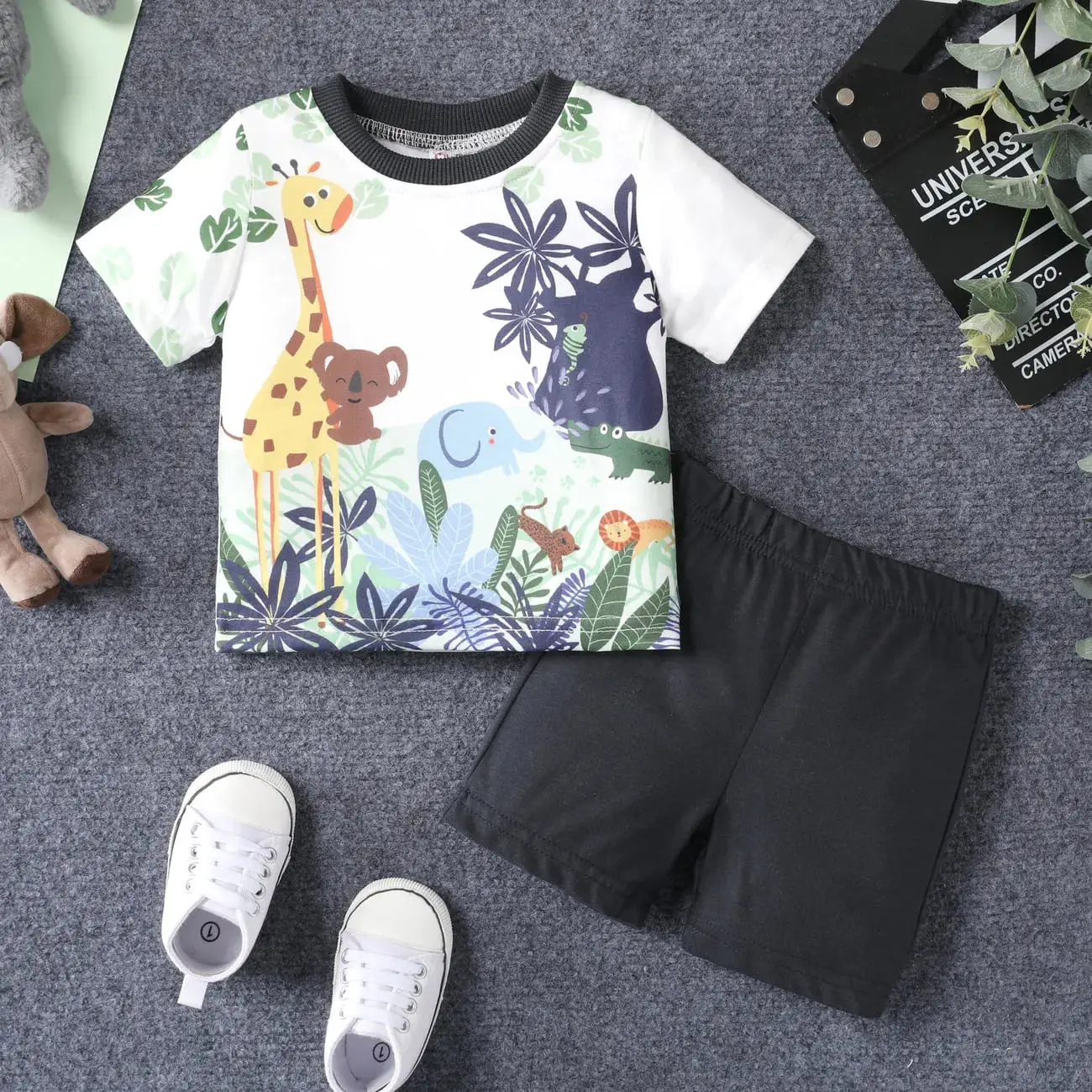 2pc Baby Boy Animal-themed Childlike 