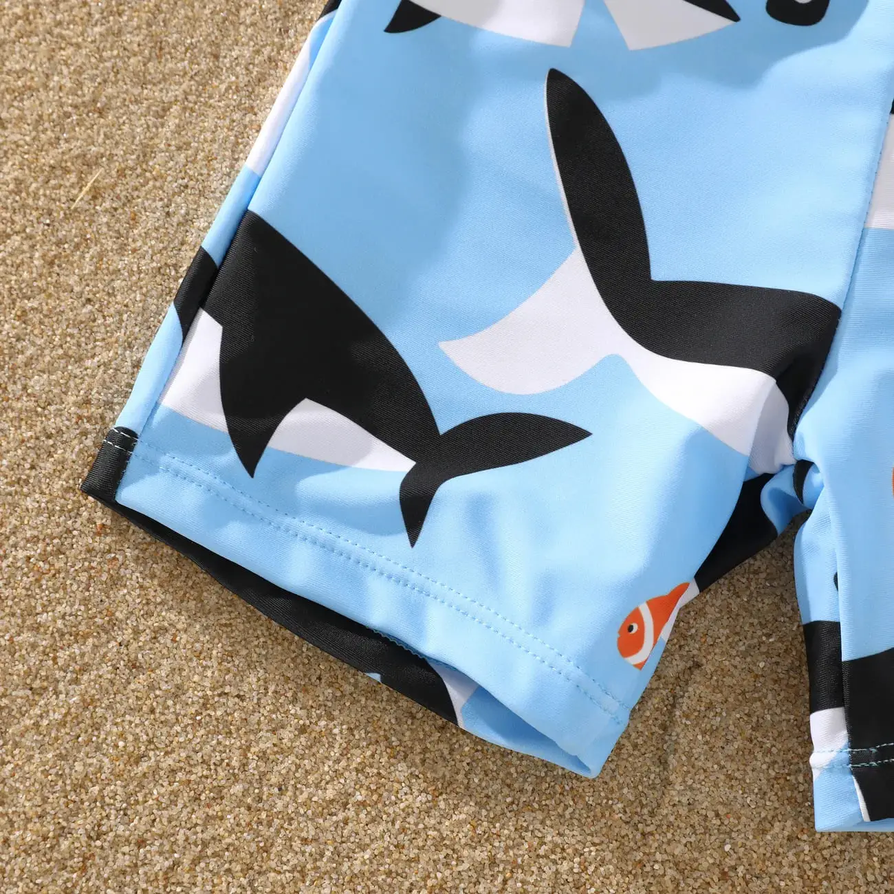 2pcs Toddler/Kid Boy Childlike Shark Print Swimsuits Set
