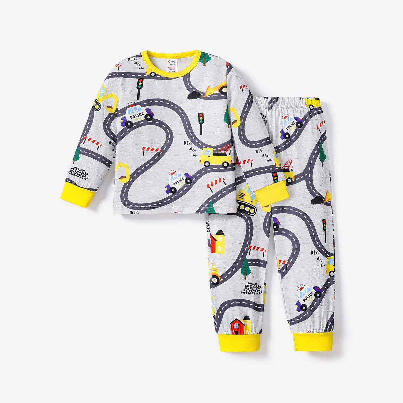 2PCS Kid Boy Fashionable Casual Pajama Top/ Pants Set