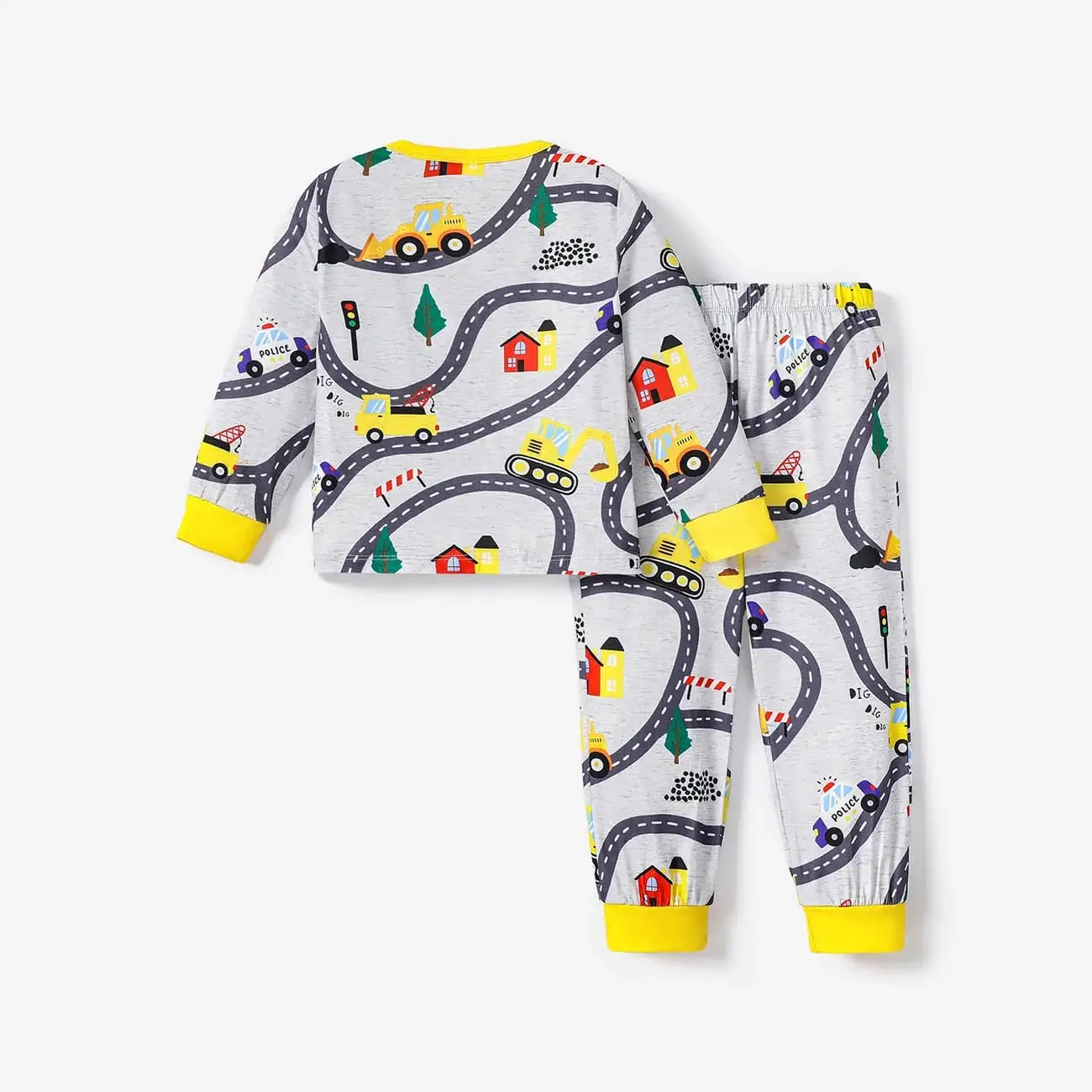 2PCS Kid Boy Fashionable Casual Pajama Top/ Pants Set