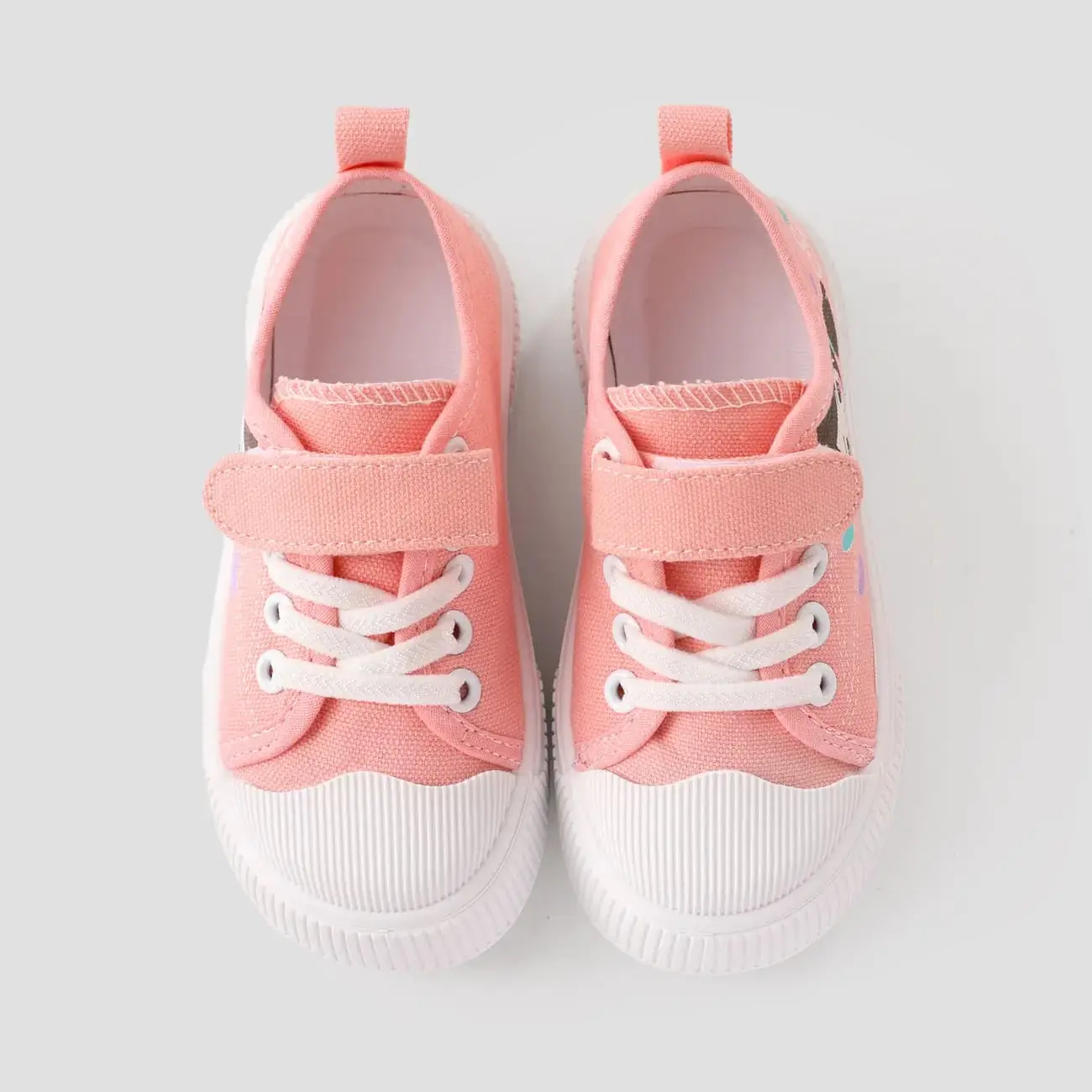 Kid Girls Trendy Graffiti Hand Drawn Pattern Velcro Casual Shoes