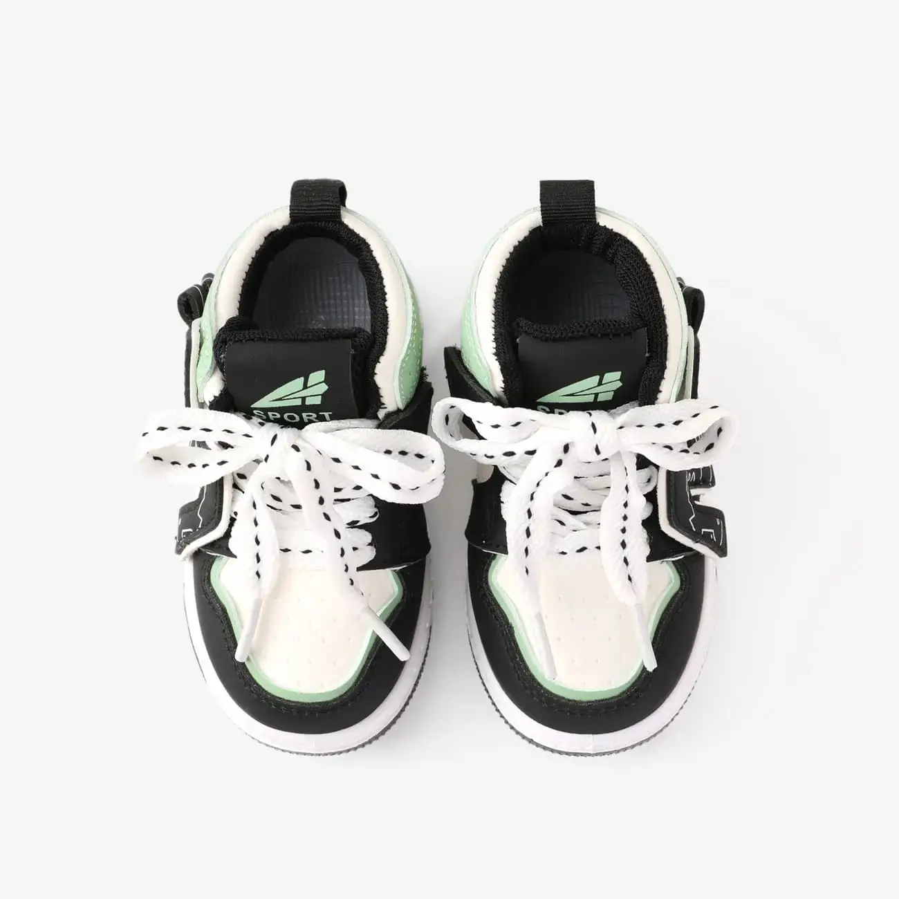 Toddlers & Kids Fabric Stitching Breathable Velcro Sports Shoes