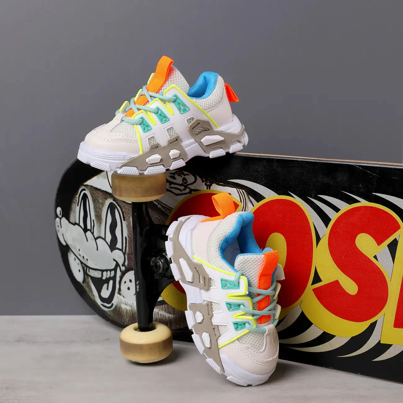 Toddler/Kid Breathable Lace-up Front Sport Shoes