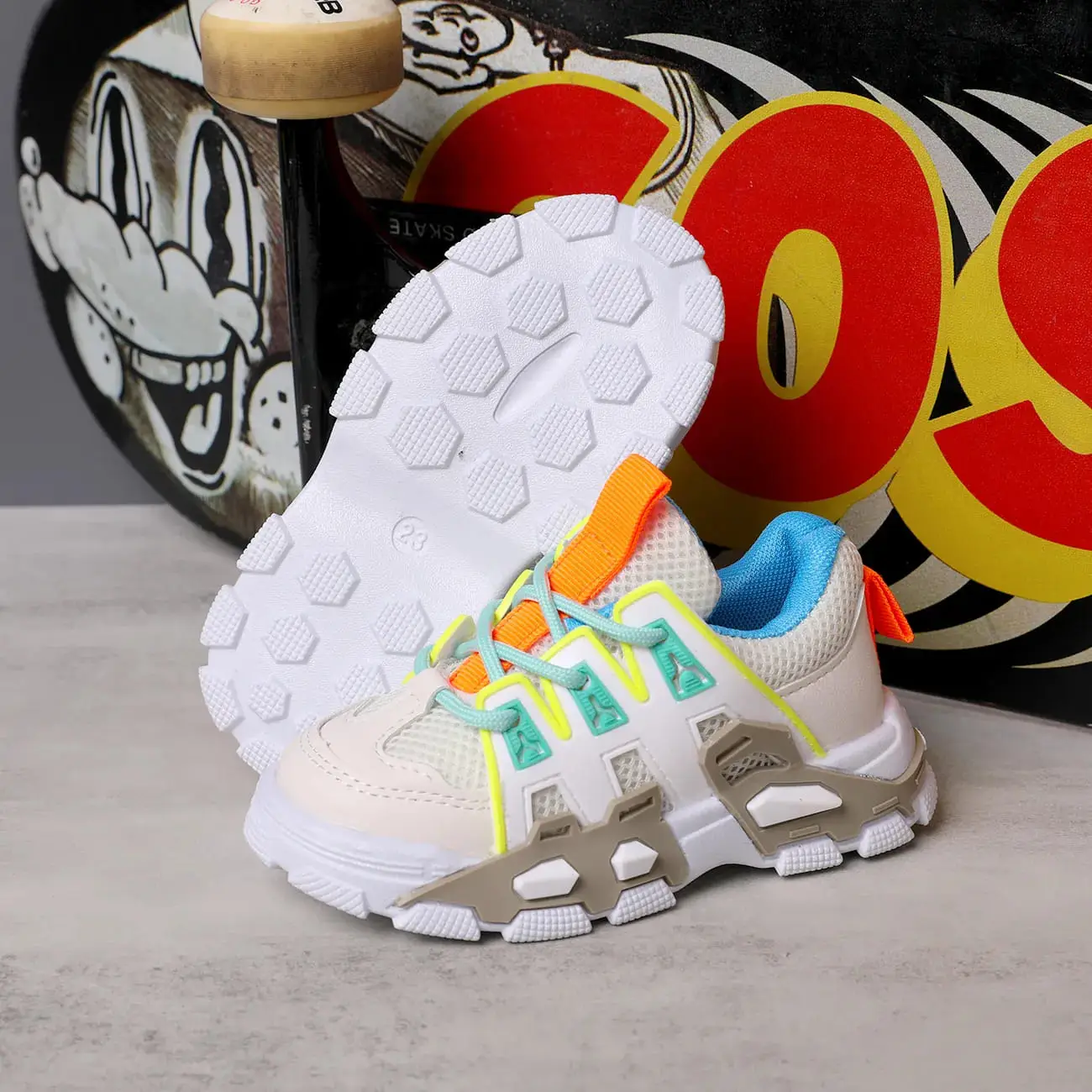 Toddler/Kid Breathable Lace-up Front Sport Shoes