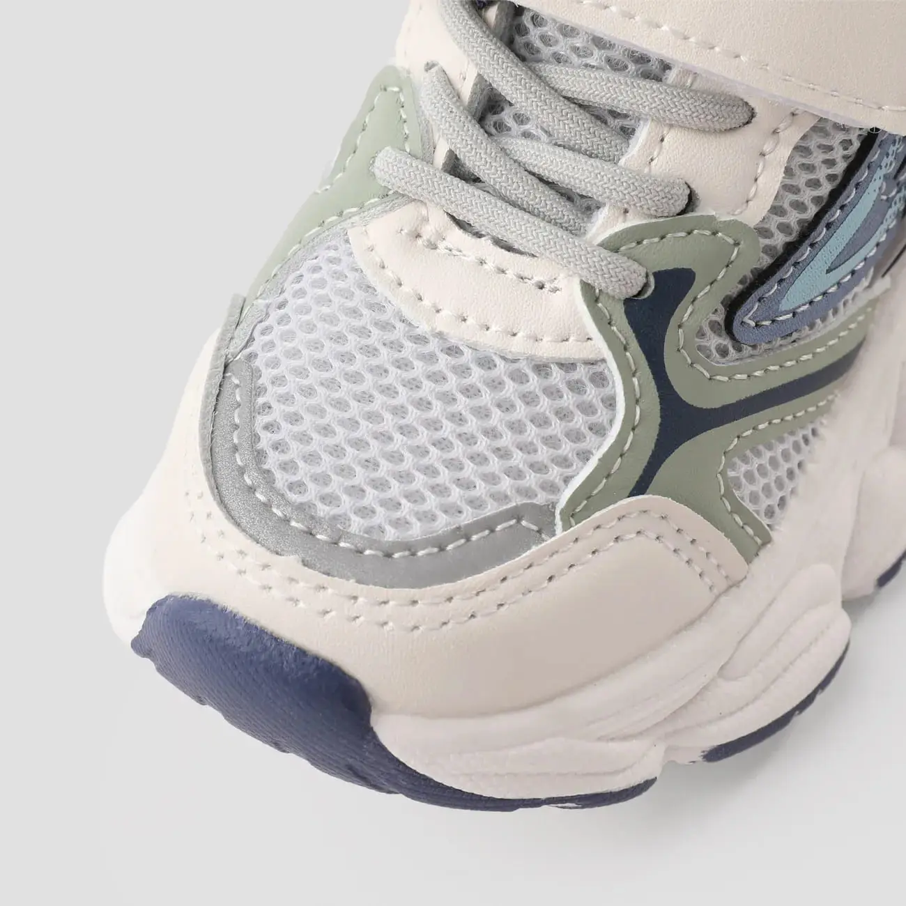 Toddlers and Kids Color-block Geometric Pattern Lace-up Sports Shoes