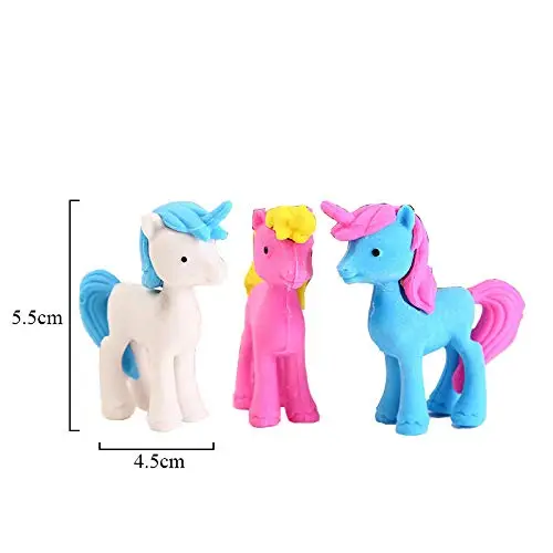 Unicorn Gift Pack of 7 in 1 for Girls - Pouch, Notebook, Gel Pen, Stacking Pencil, Eraser, Keychain and Badge.