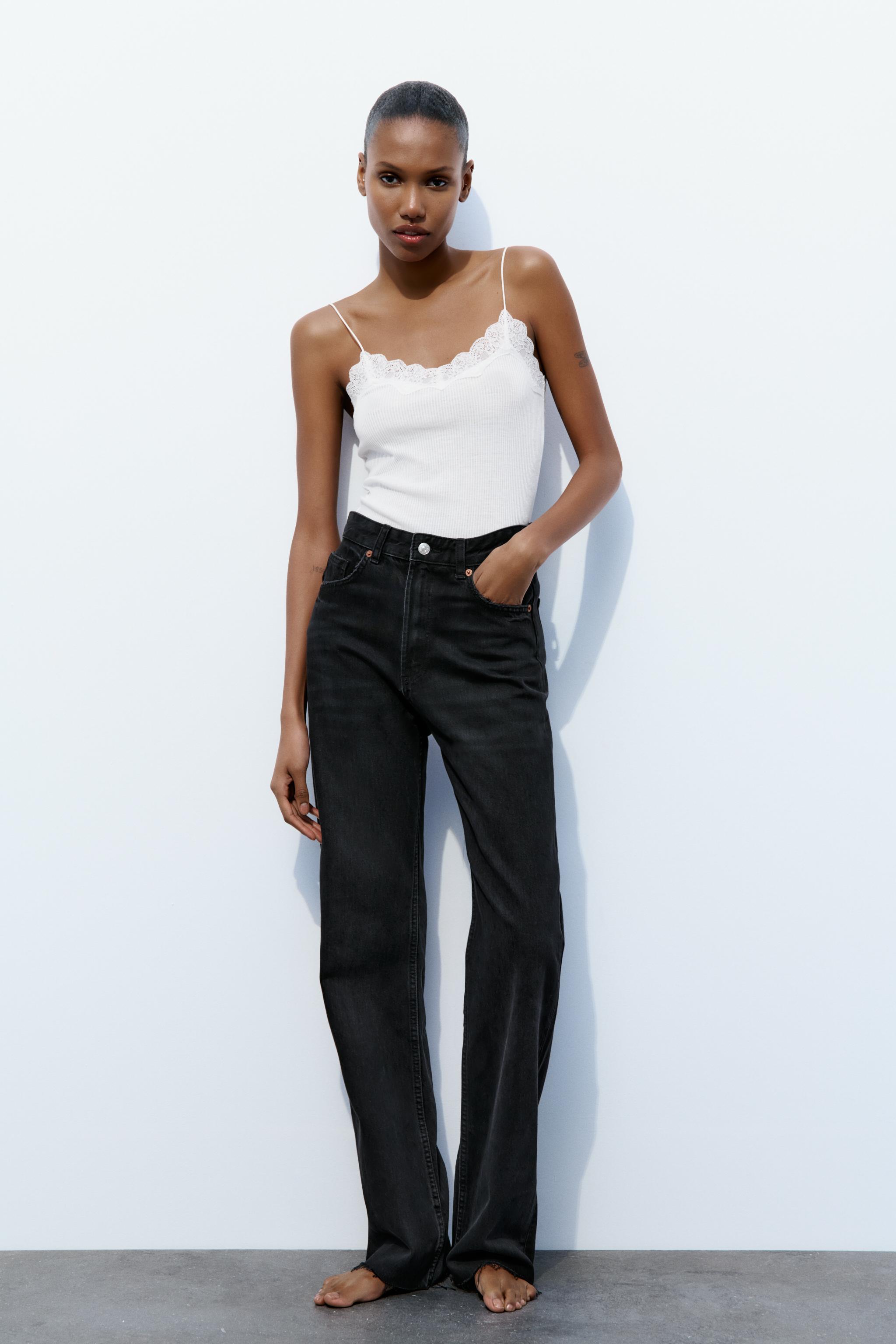 TRF HIGH-RISE WIDE-LEG JEANS