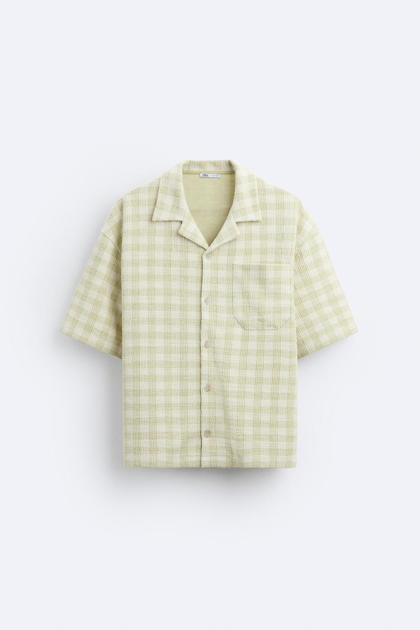 TEXTURED CHECK SHIRT