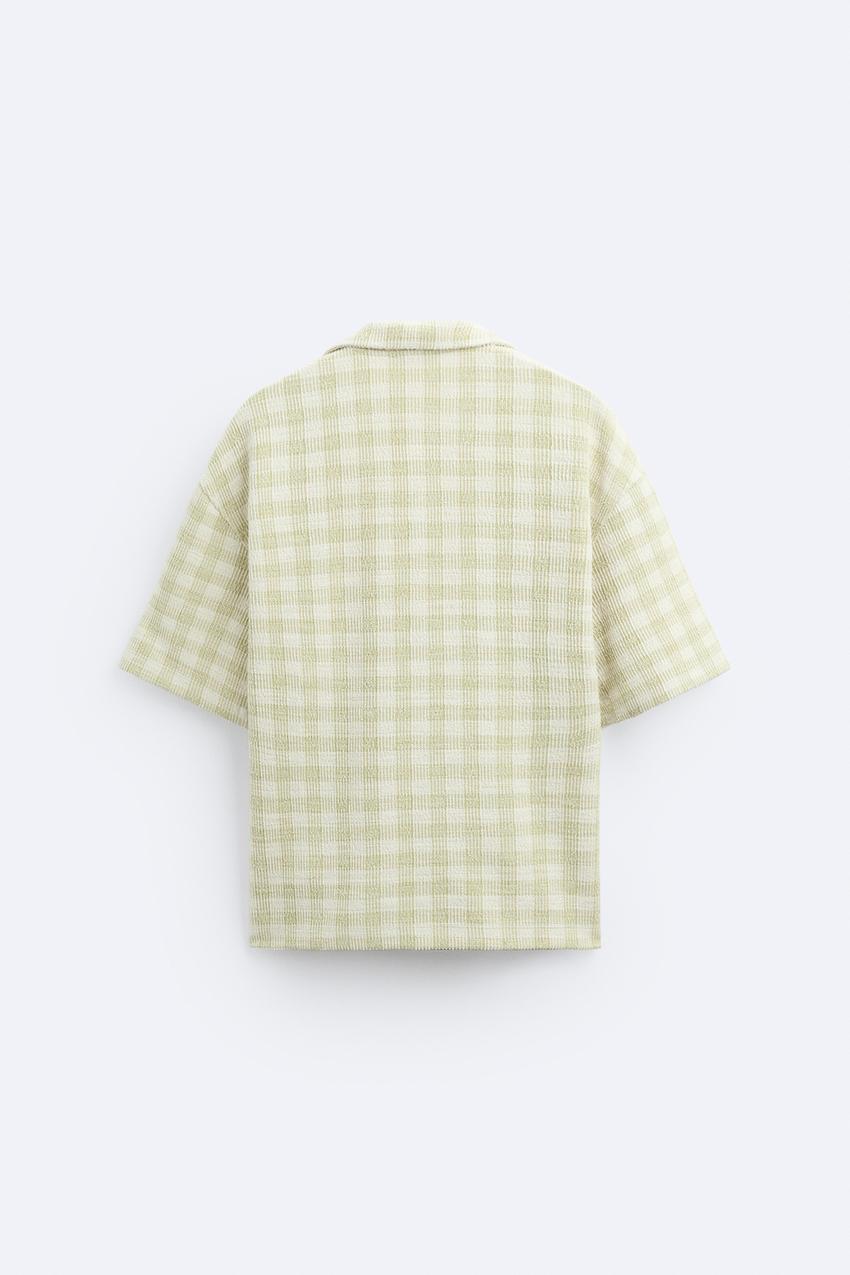 TEXTURED CHECK SHIRT