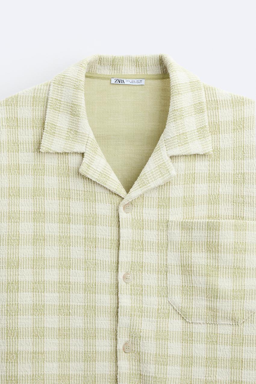 TEXTURED CHECK SHIRT