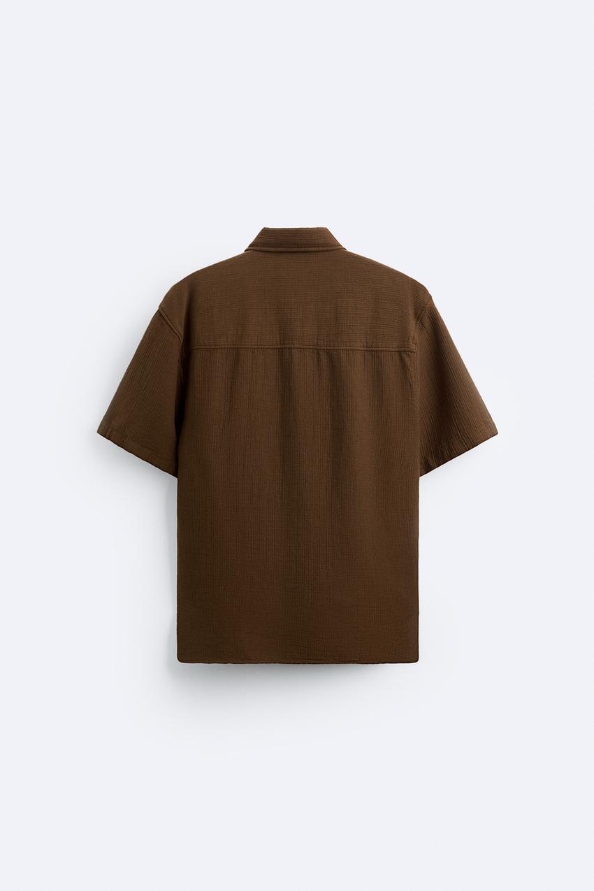 CREASED-EFFECT SHIRT