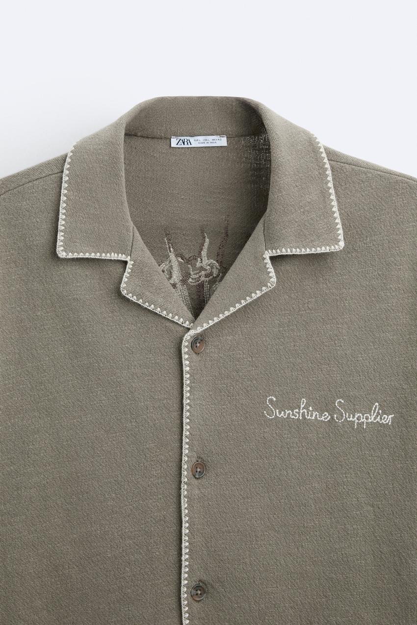 CONTRAST EMBROIDERED 