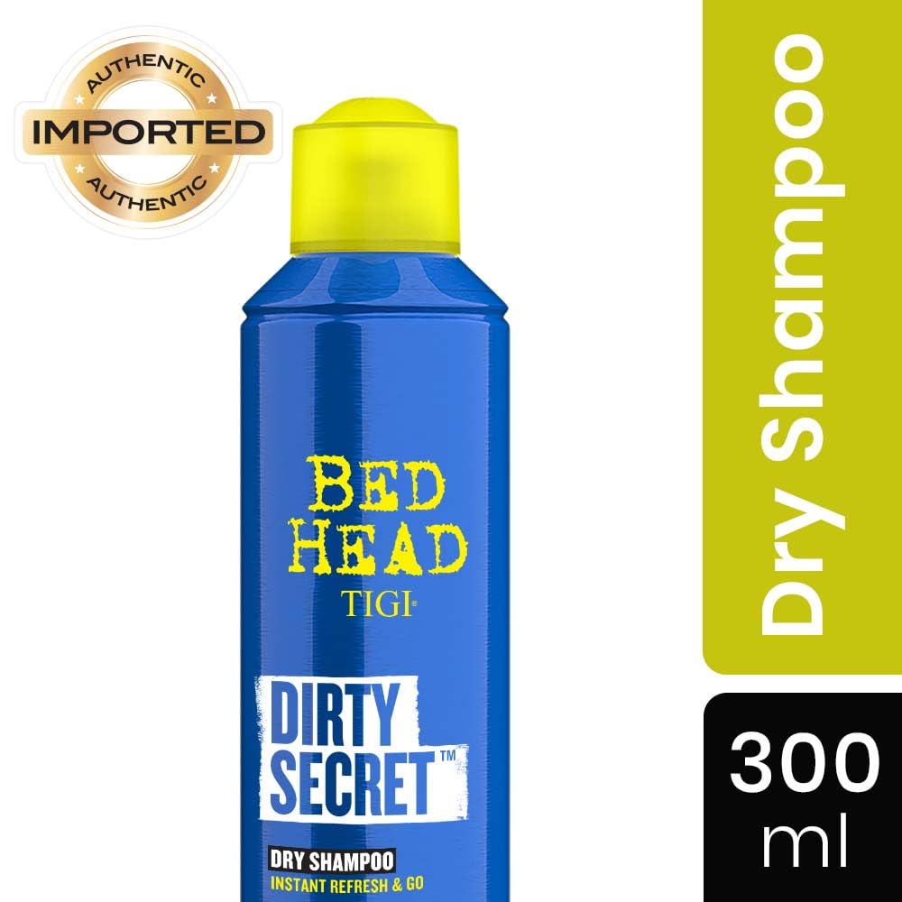  Bed Head TIGI Dirty Secret Dry Shampoo Spray Instant Refresh & Go Without White Residue For Day 2 Hair