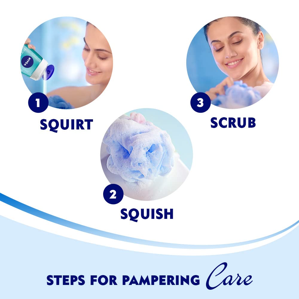 NIVEA Frangipani & Oil 250ml Body Wash| Shower Gel with Care Oil Pearls| Refreshing Scent of Frangipani Flower|Clean, Healthy & Moisturized Skin