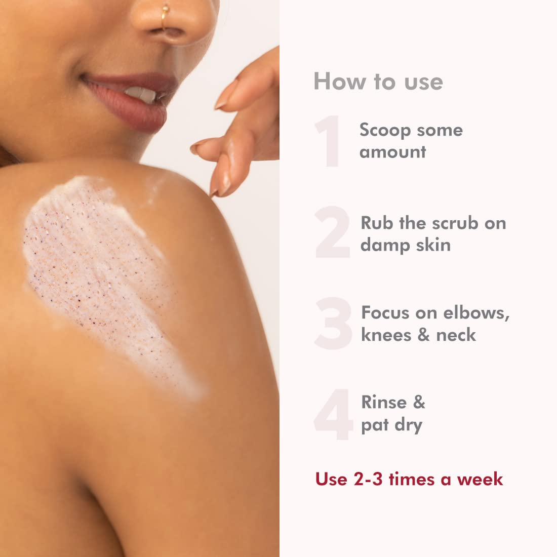  mCaffeine Berries & Coffee Body Scrub for Tan Removal | Creamy Body Scrub for Dry Skin | Exfoliating Scrub for Body for both Women and Men - 200gm