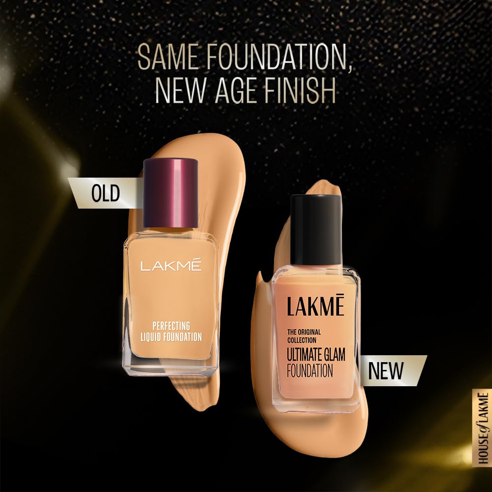 Lakmé Perfecting Liquid Foundation, Dewy Finish, Lightweight, Waterproof, With Vitamin E For Nourishing Skin & Oil Control, Marble, 27ml