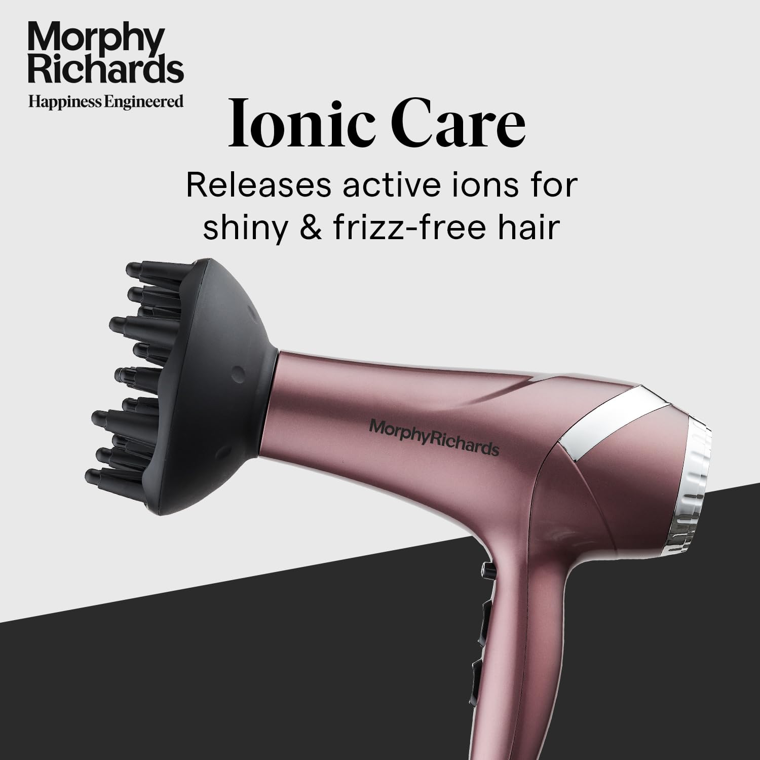 Morphy Richards Stylist Care Hd222Dc Professional Hair Dryer With Diffuser,Removable Concentrator,3-Speed 2-Heat Setting,Cool Air Mode,2-Yr Warranty
