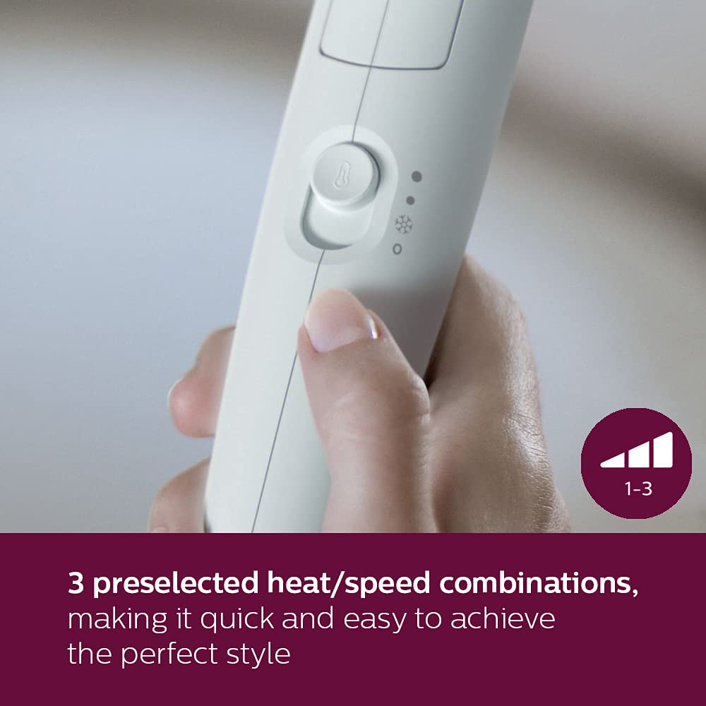  PHILIPS Foldable Hair Dryer Bhd308/30 |1600 Watts | Powerful Blow Drying At A Lower Temperature For Everyday Use