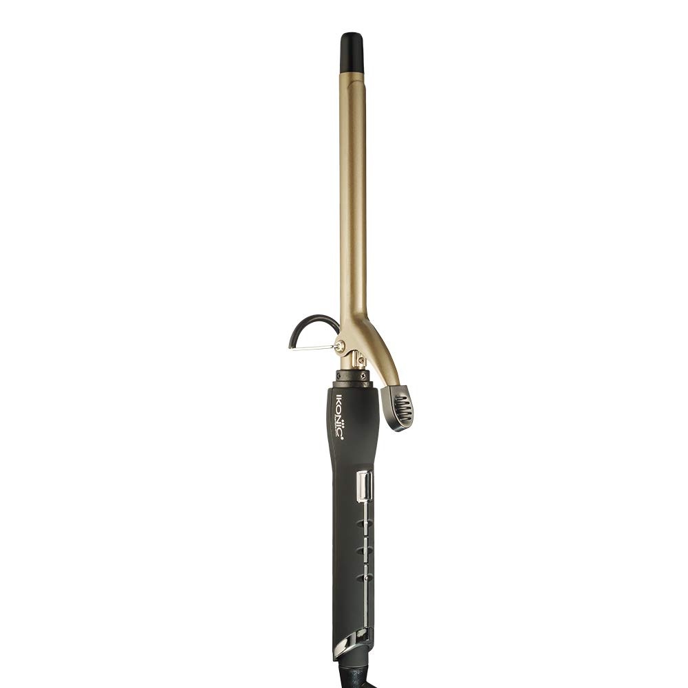  IKONIC HAIR CURLER CT-16 FOR ALL HAIR TYPES WITH CERAMIC EXTRA LONG BARREL. 100-240 V (BLACK & GOLDEN