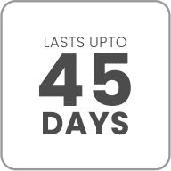 Evenly lasts upto 45 Days