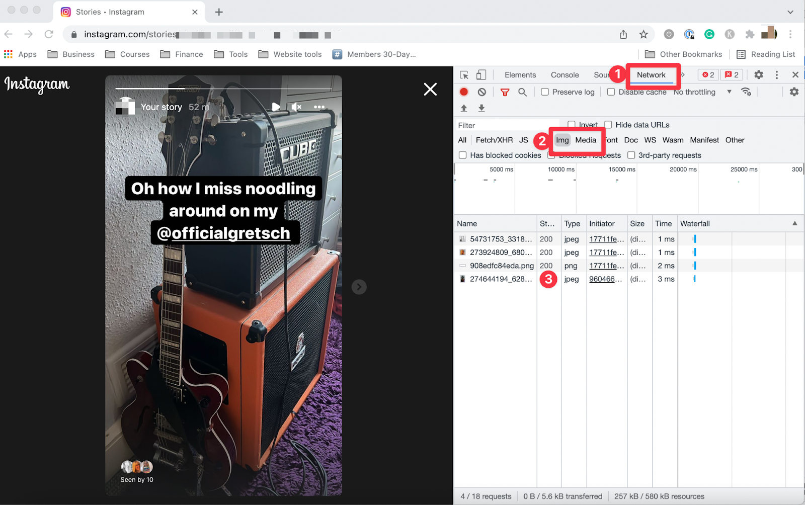 Saving an Insta story videos highlights