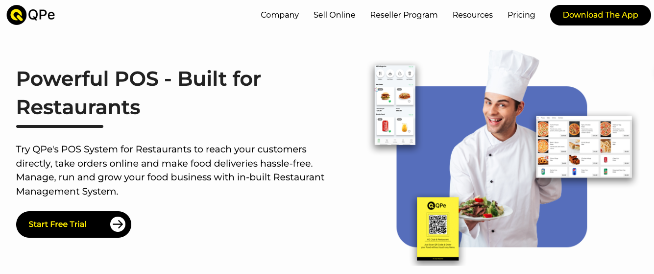 QPe's POS System for Restaurants