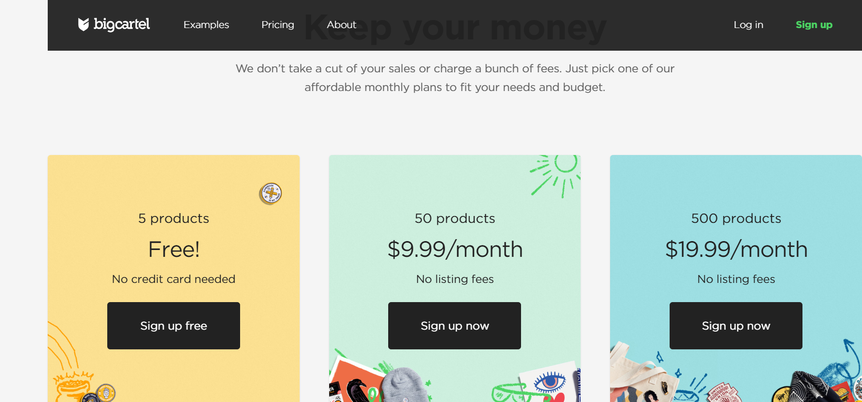 Big Cartel Wix Alternative