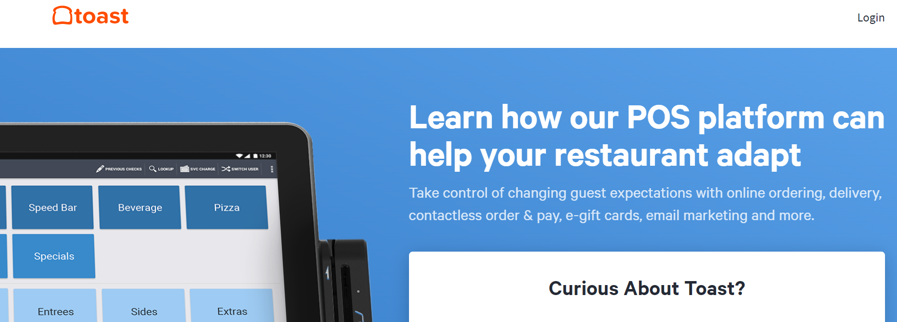 Toast Point of Sale platform