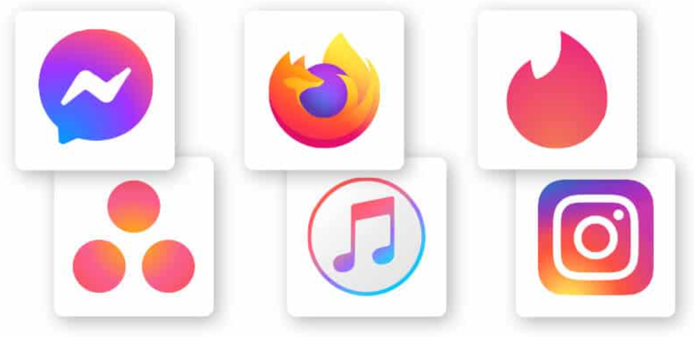 Gradients Logo trend example